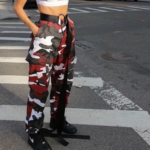 Maroon Camo Pants